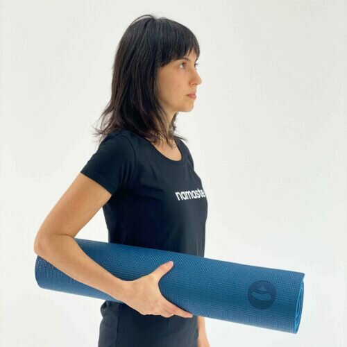 KULAE YOGA | GRAY 3/4 SLEEVE | BLACK LOGO