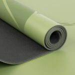 Tapete de yoga estampado Phoenix verde folha – 4mm PU borracha natural