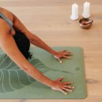Tapete de yoga estampado Phoenix verde folha – 4mm PU borracha natural