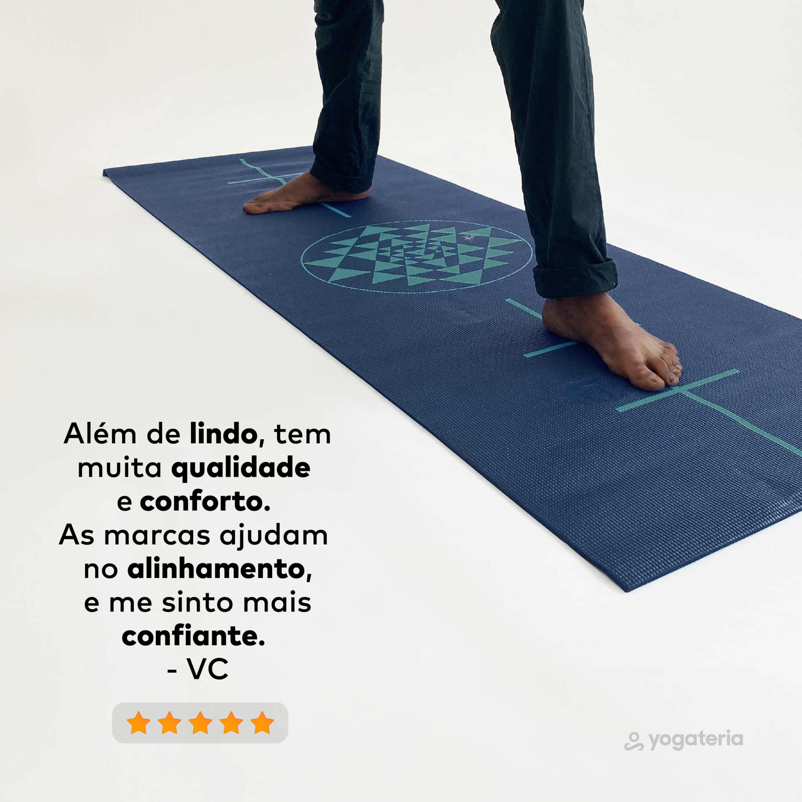 Tapete de yoga estampado Leela Yantra – 4.5mm PVC ecológico 8