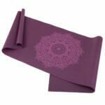tapete yoga estampado mandala ameixa roxa pvc 4.5mm 6