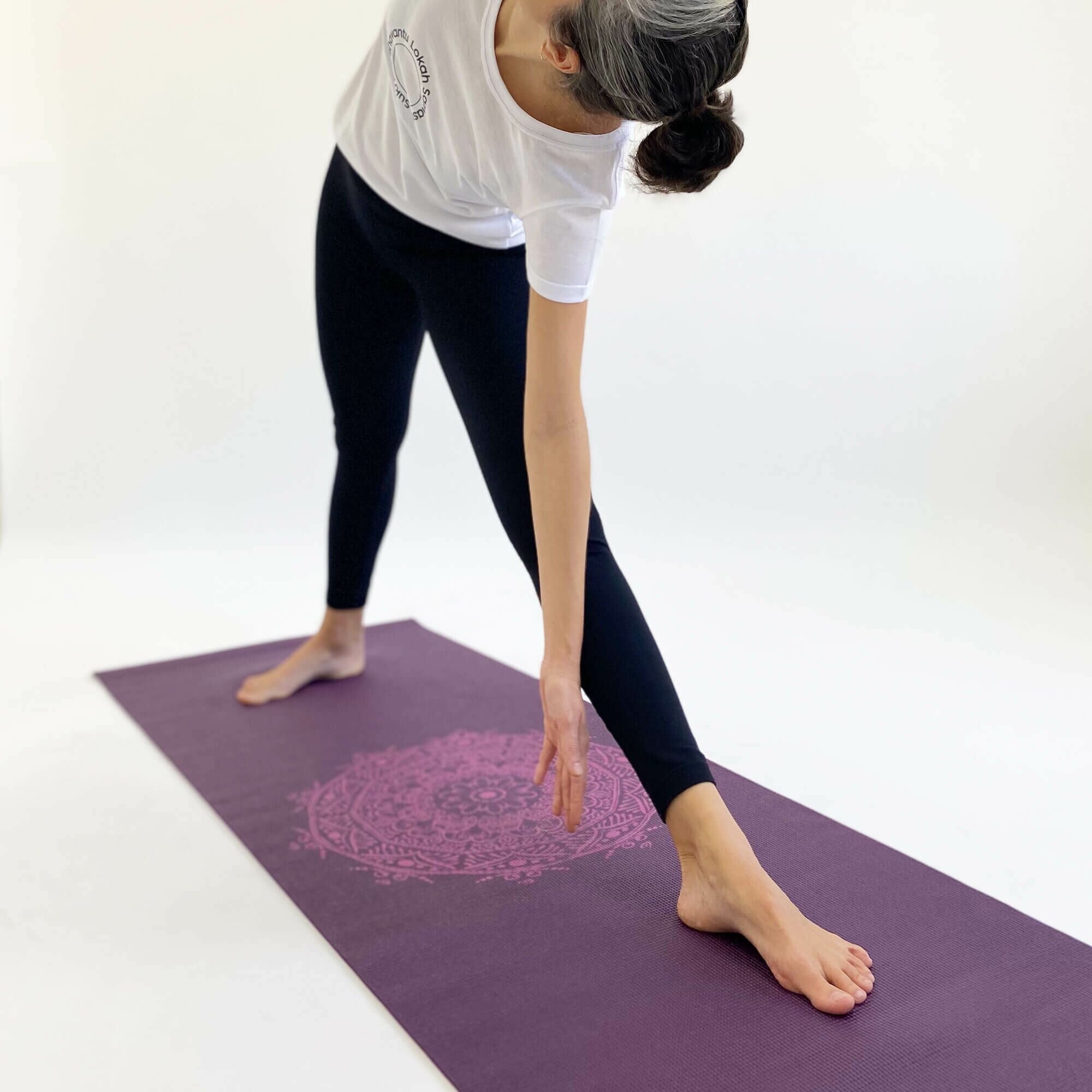 Tapete de yoga estampado Leela Mandala – 4.5mm PVC ecológico