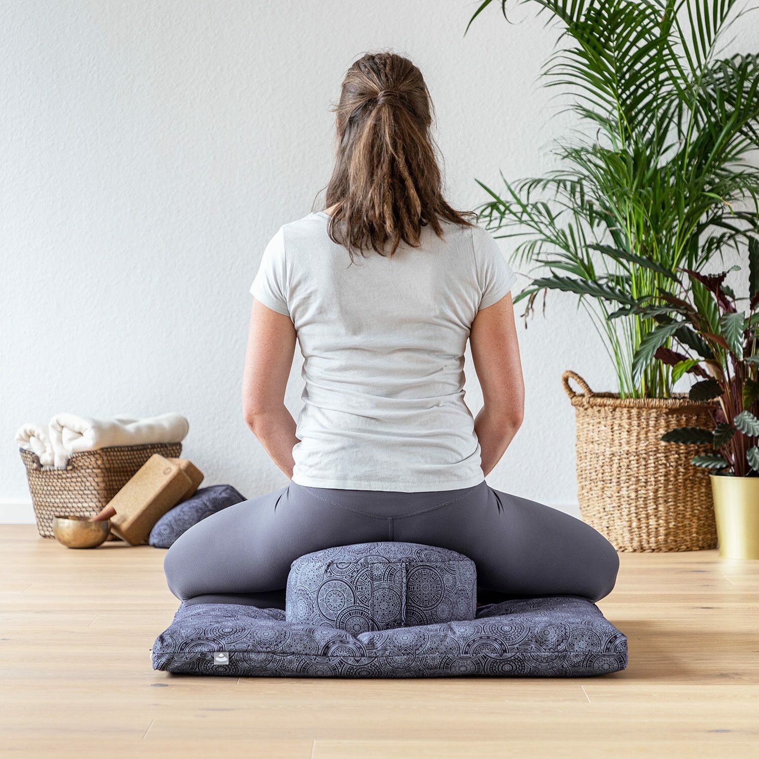 camiseta para yoga estampa meditacao