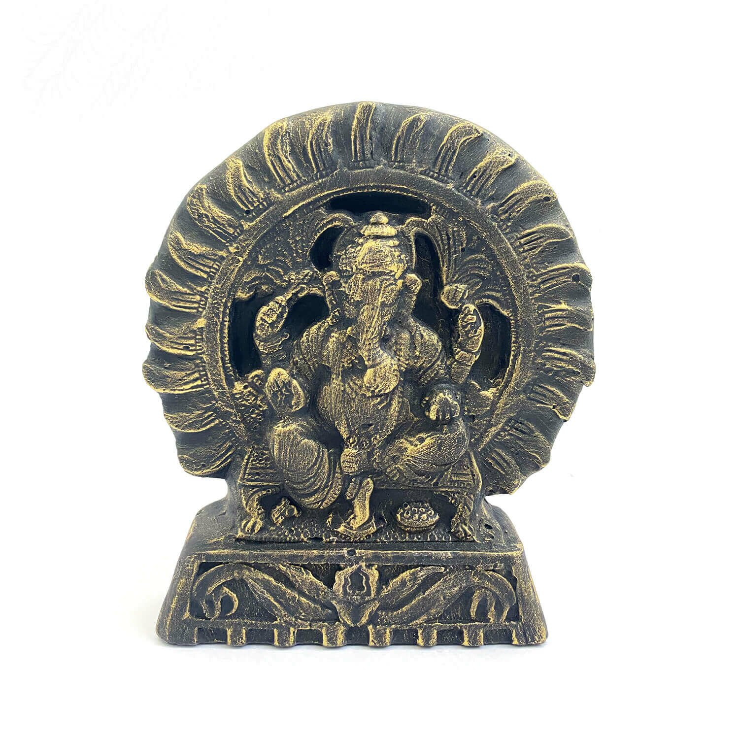 Estátua Ganesha Pequena - Bronze 8
