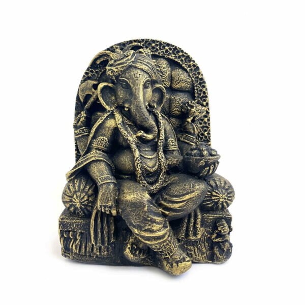 Estátua Ganesha Pequena - Bronze 9
