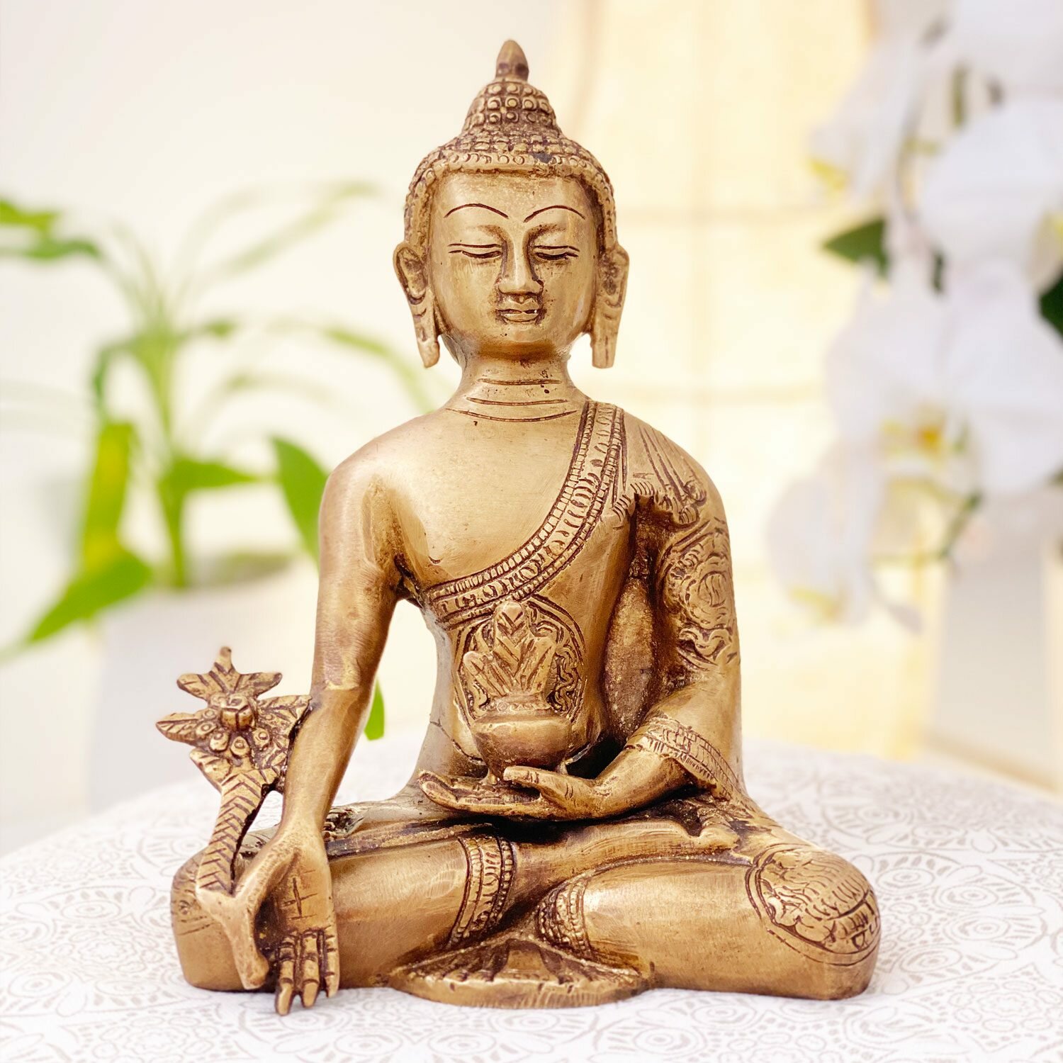 Estátua Buddha da Meditação Thai - Dhyana Mudra 7