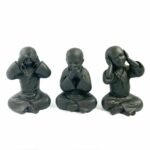 estatua-trio-budinhas-yogateria-preta-4