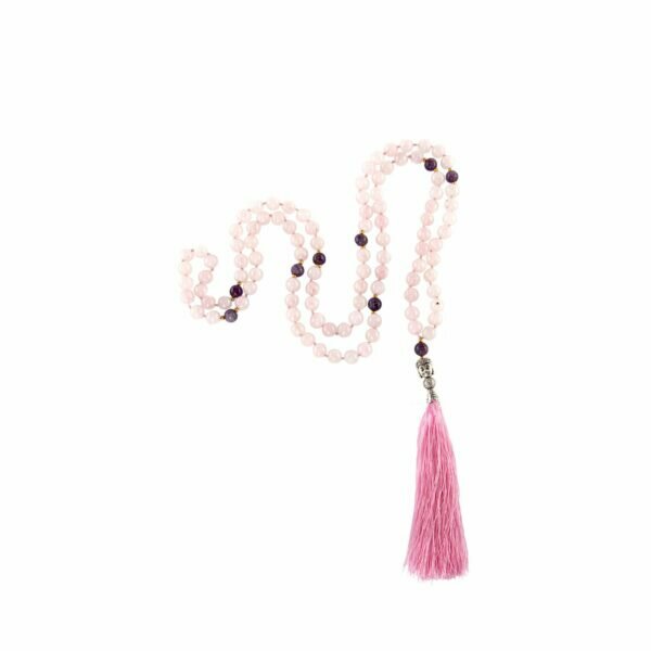 Japamala Ametista e Quartzo Rosa 6