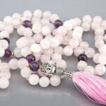 Japamala Ametista e Quartzo Rosa