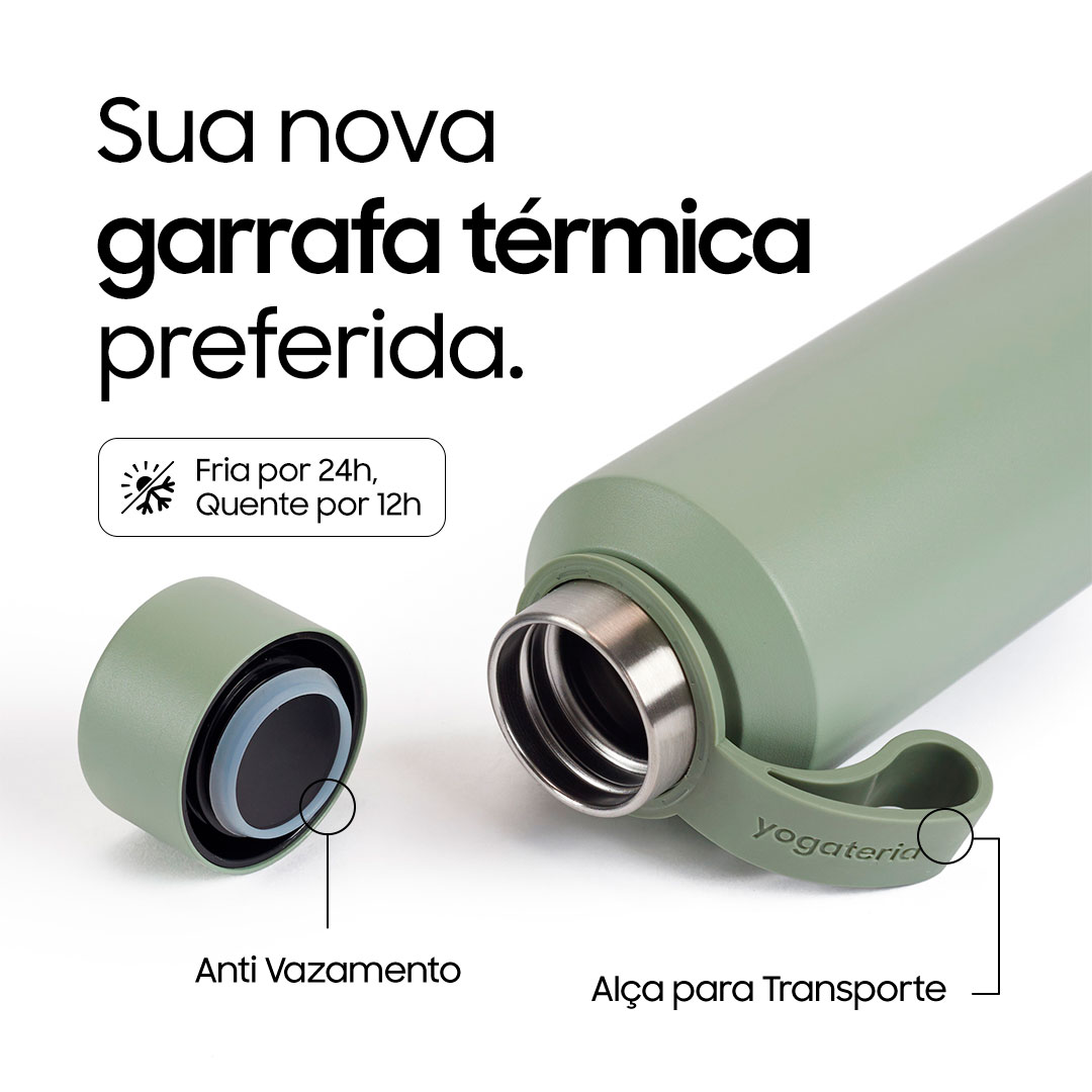 garrafa termica verde menta yogateria 1