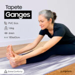 Tapete de yoga estampado Ganges – 6mm PVC ecológico