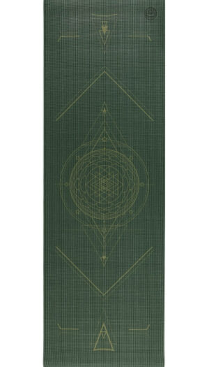 tapete yoga yogateria leela cosmic verde floresta