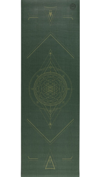 tapete yoga yogateria leela cosmic verde floresta