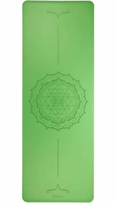 Tapete de yoga estampado Phoenix verde – 4mm PU borracha natural 6