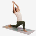 Tapete de yoga estampado Leela Folhas- 4.5mm PVC ecológico
