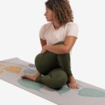 Tapete de yoga estampado Leela Folhas- 4.5mm PVC ecológico