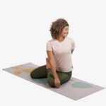 Tapete de yoga estampado Leela Folhas- 4.5mm PVC ecológico