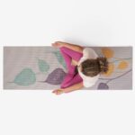 Tapete de yoga estampado Leela Folhas- 4.5mm PVC ecológico